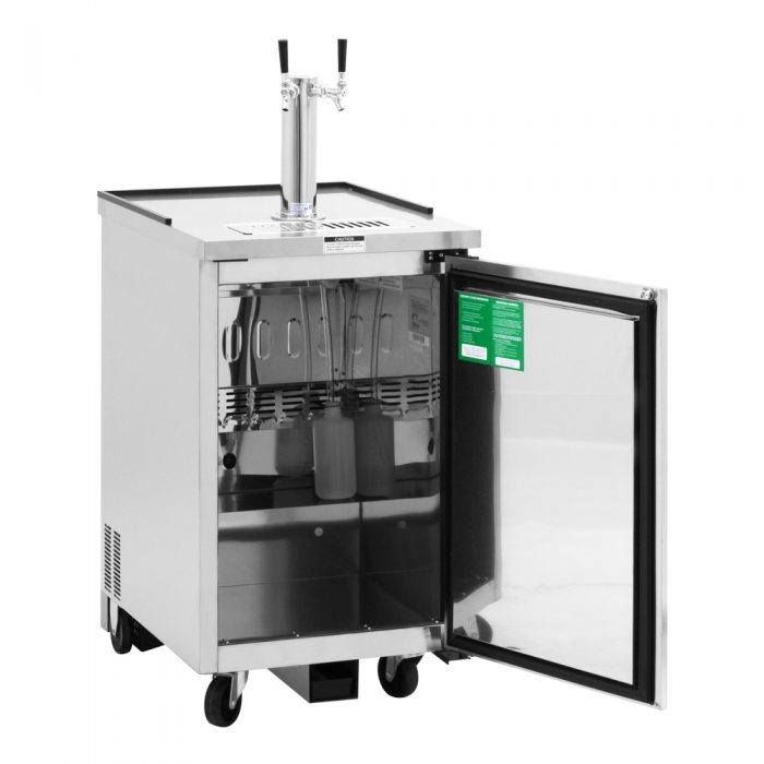 Turbo Air TBD-1SD-N6 1 Keg Cap. Beer Dispenser-Stainless Steel