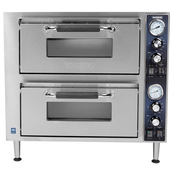 Waring  WPO750 Countertop Pizza Oven - Double Deck, 240v/1ph
