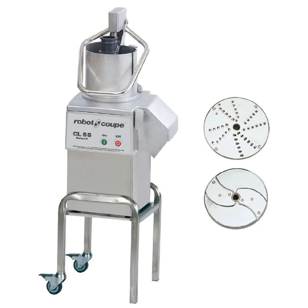 Robot Coupe  CL55E CL55PUSHERW/STAND Pusher-D Commercial Food Processor w/ Automatic Feed Head