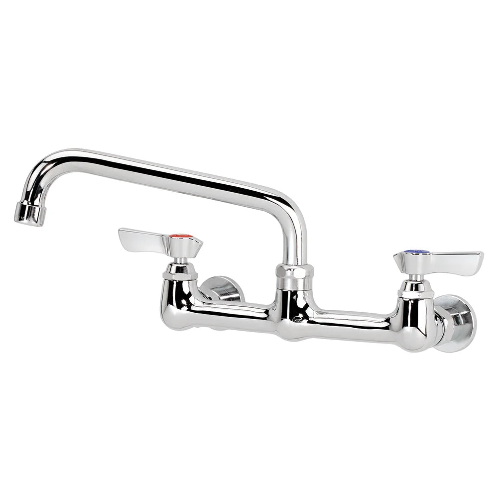 Krowne  12-808L Silver Series 8" Center Wall Mount Faucet, 8" Spout