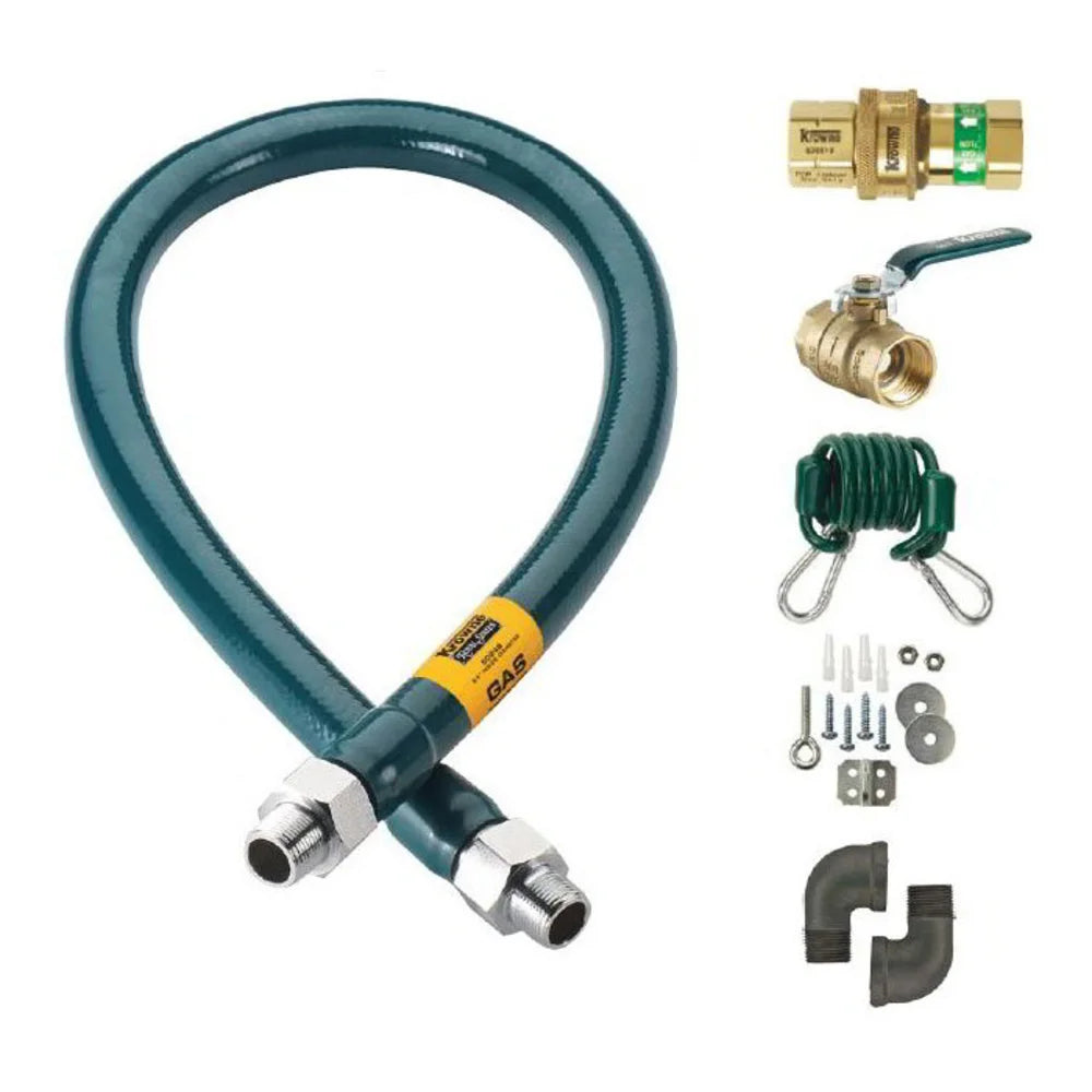 Krowne  M5048K 48" Gas Connector Kit w/ 1/2" Male/Male Couplings