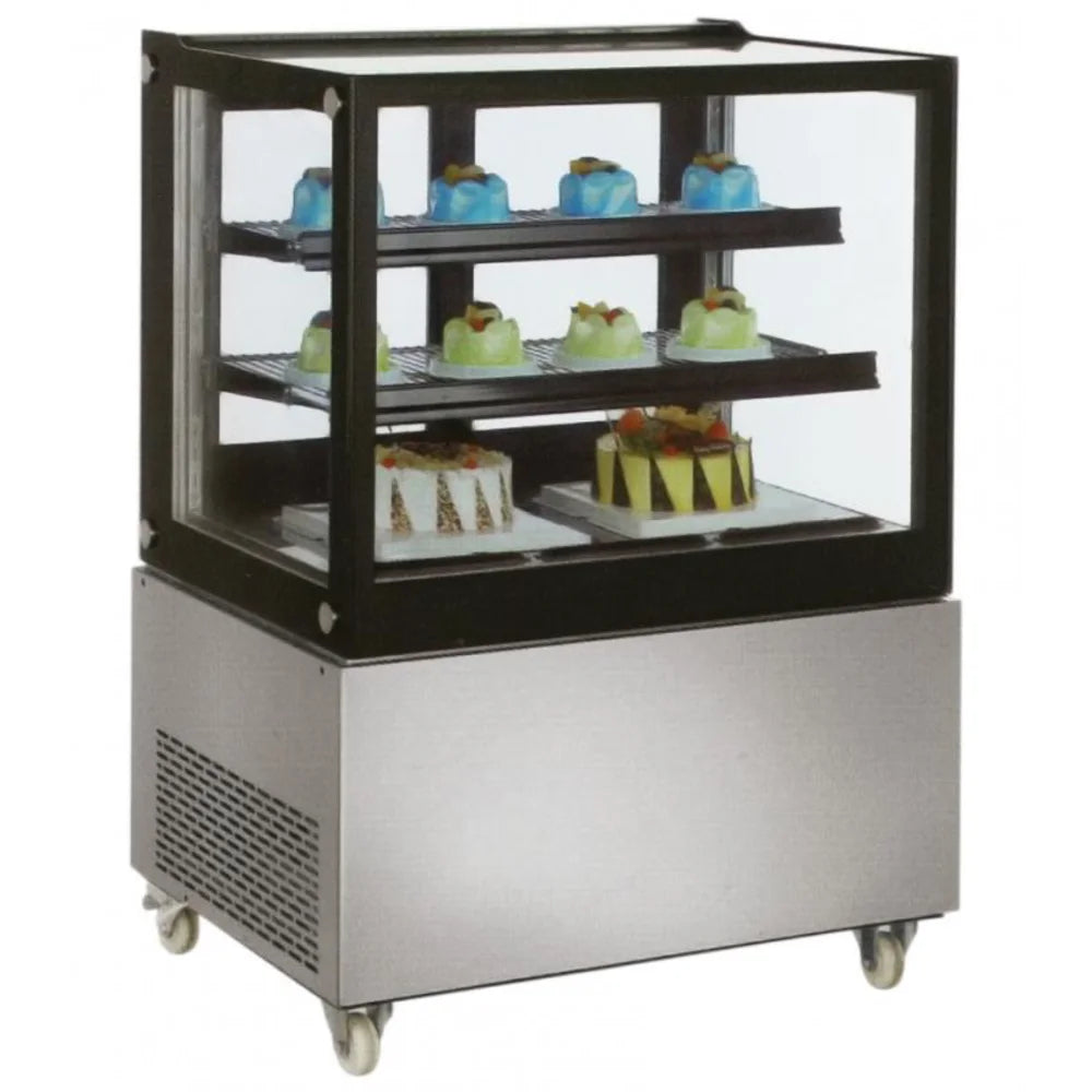 Omcan  39540 47 1/4" Full Service Bakery Display Case w/ Straight Glass - (3) Levels