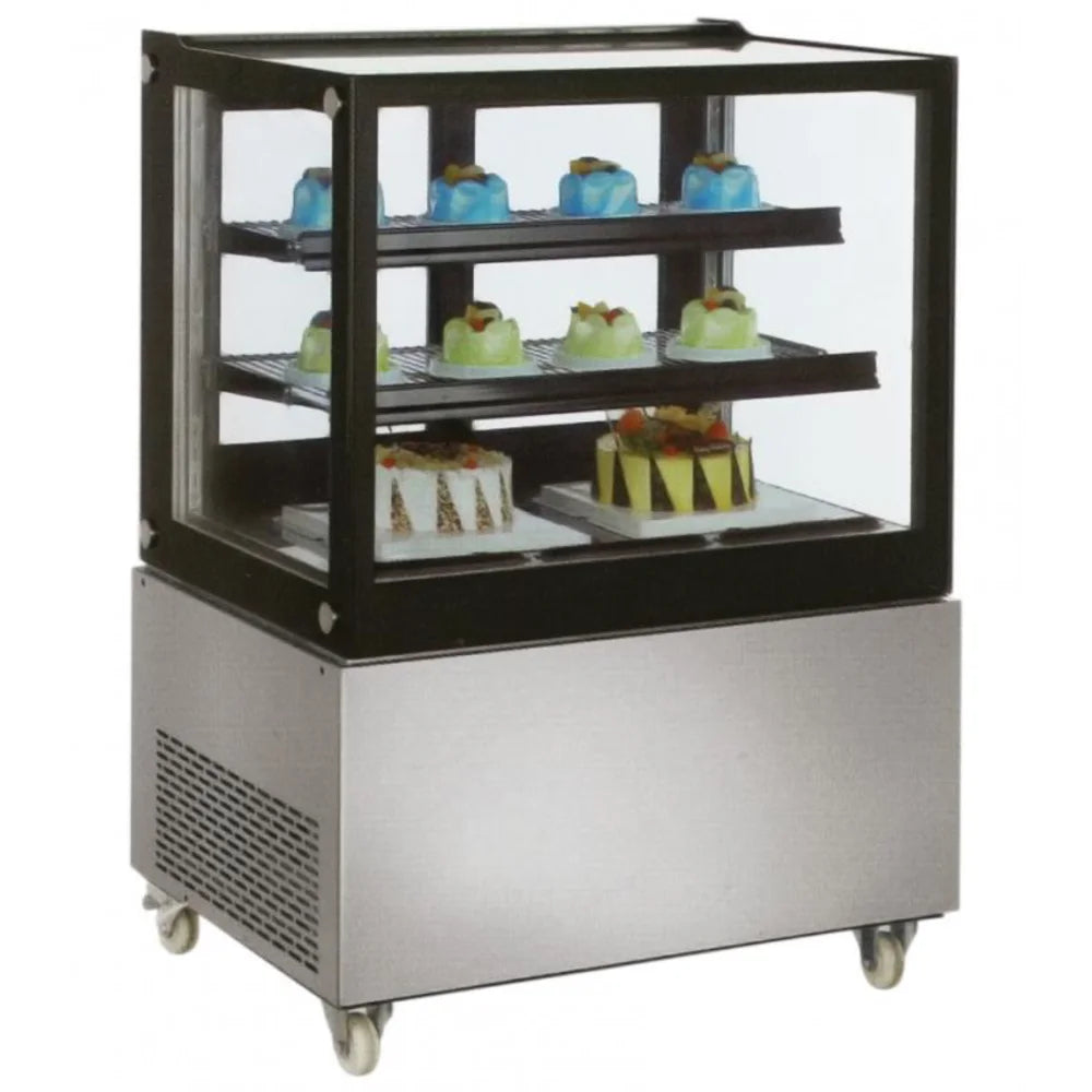 Omcan 39540 47 1/4" Full Service Bakery Display Case w/ Straight Glass - (3) Levels