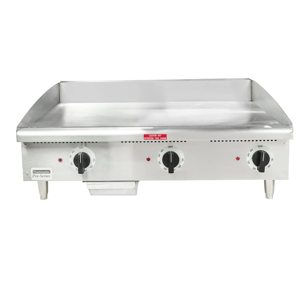 Toastmaster TMGE36 36" Electric Griddle w/ Thermostatic Controls - 3/4" Steel Plate