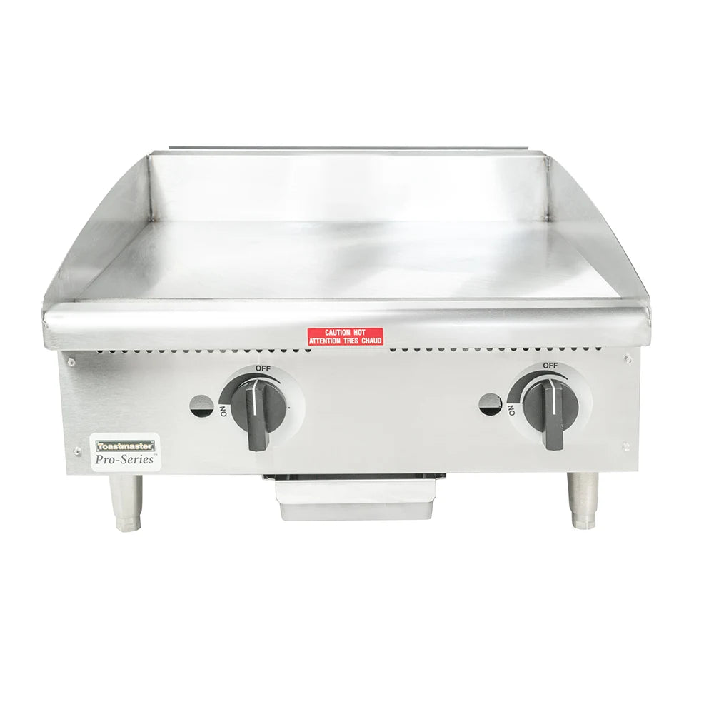 Toastmaster TMGM24 24" Gas Griddle w/ Manual Controls - 3/4" Steel Plate