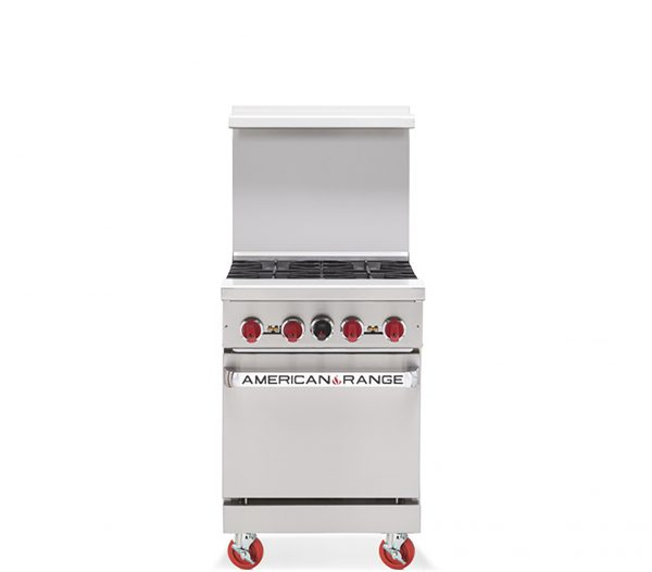 American Range AR-4 24" 4 Burner Gas Range with Standard Oven - NG