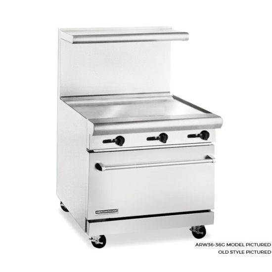American Range ARW36-36G 36" Gas Range with Griddle and Wide Standard Oven - NG