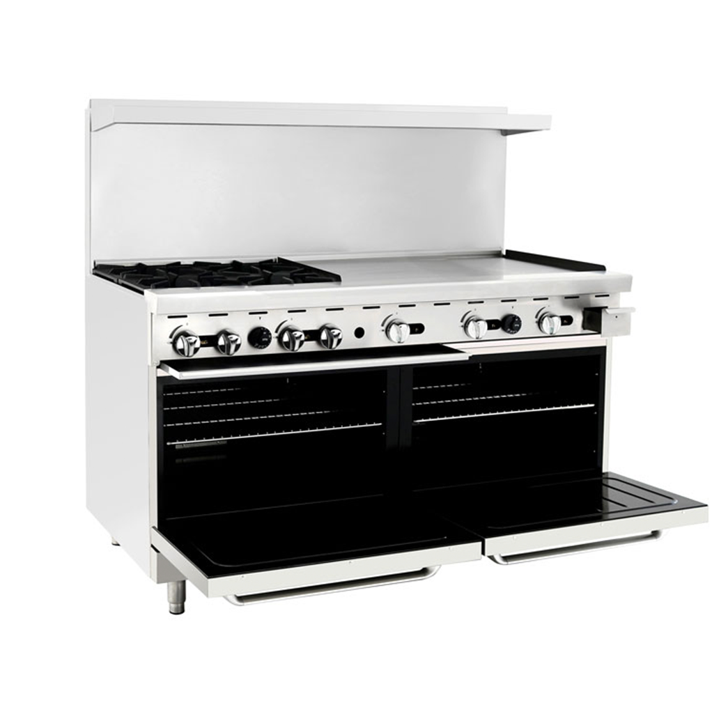 Atosa CookRite ATO-4B36G 60" Range (4) Burners and 36" Griddle - LP
