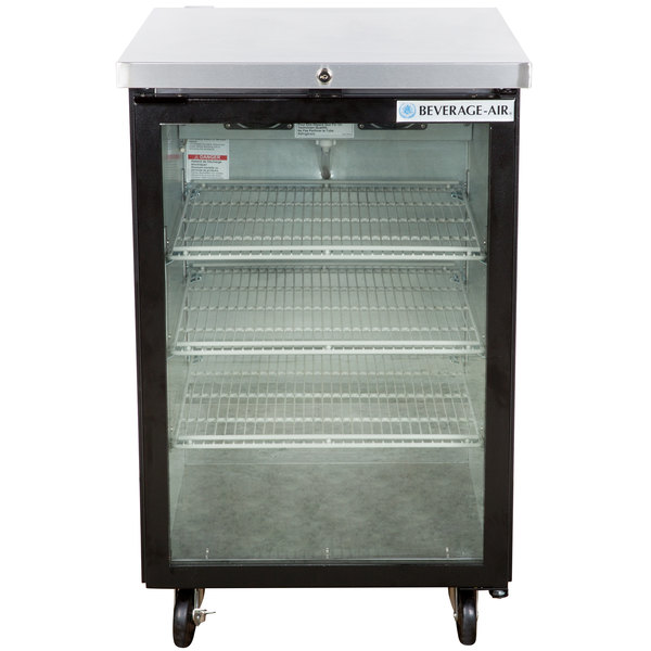 Beverage Air BB24HC-1-G-B Back Bar Refrigerator Black