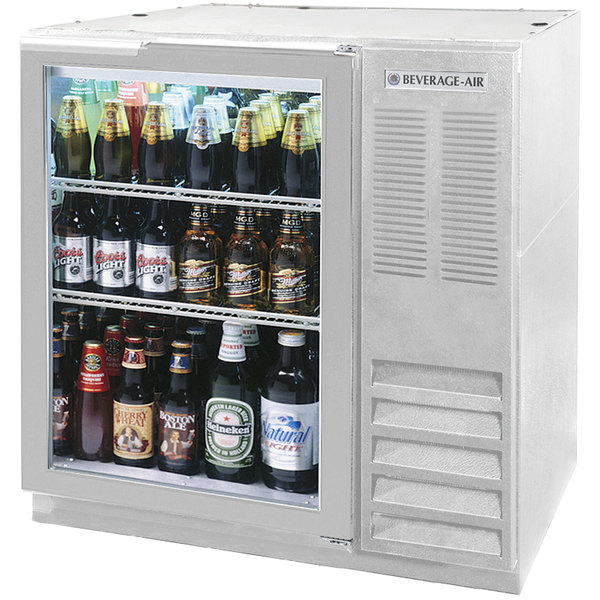 Beverage Air BB36HC-1-G-S Back Bar Refrigerator Stainless Steel