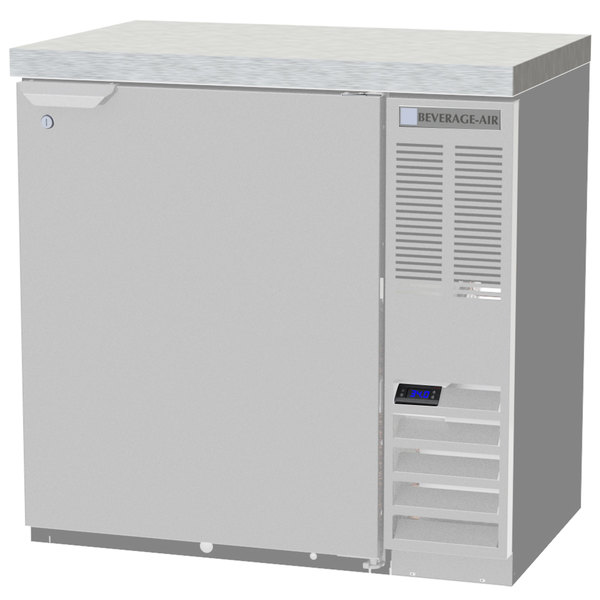 Beverage Air BB36HC-1-S-27 Back Bar Refrigerator Stainless Steel