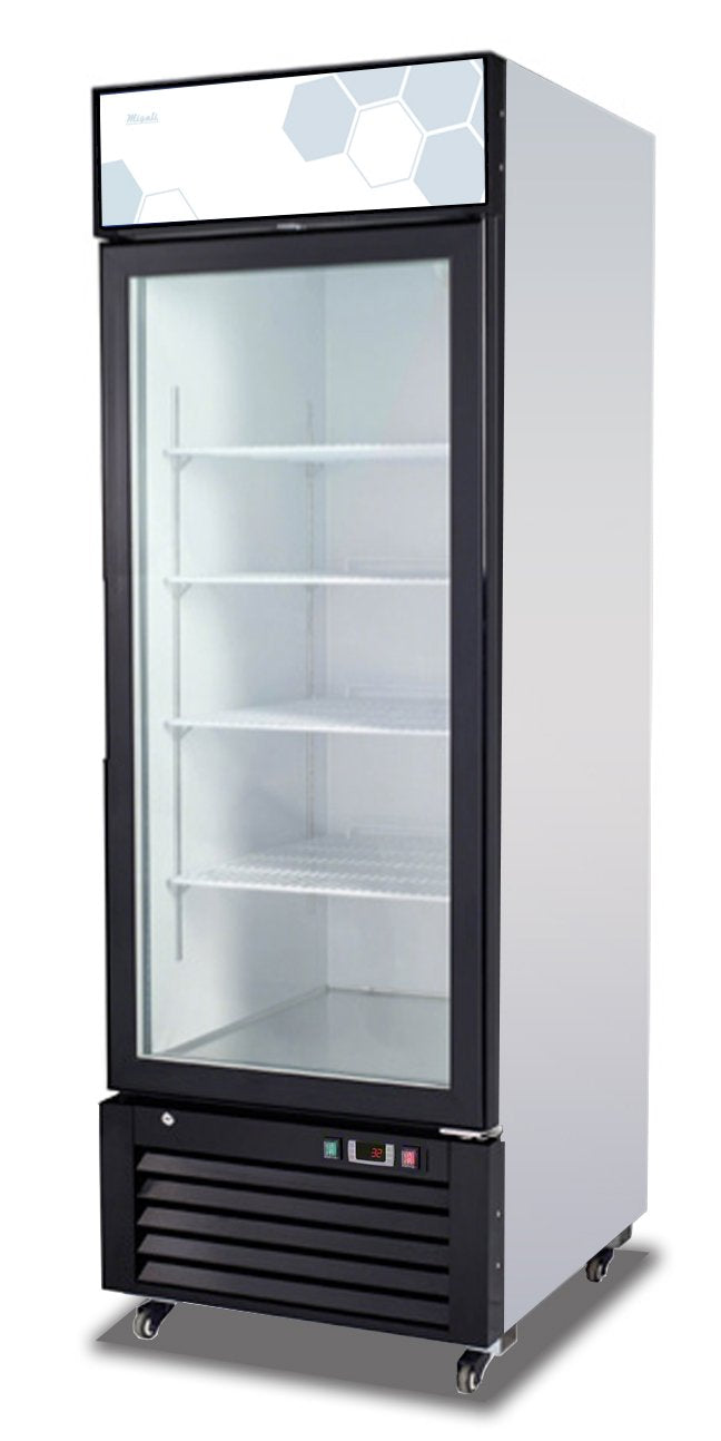 Migali C-23RM-HC 27“ W 1 Door Swing Glass Refrigerator