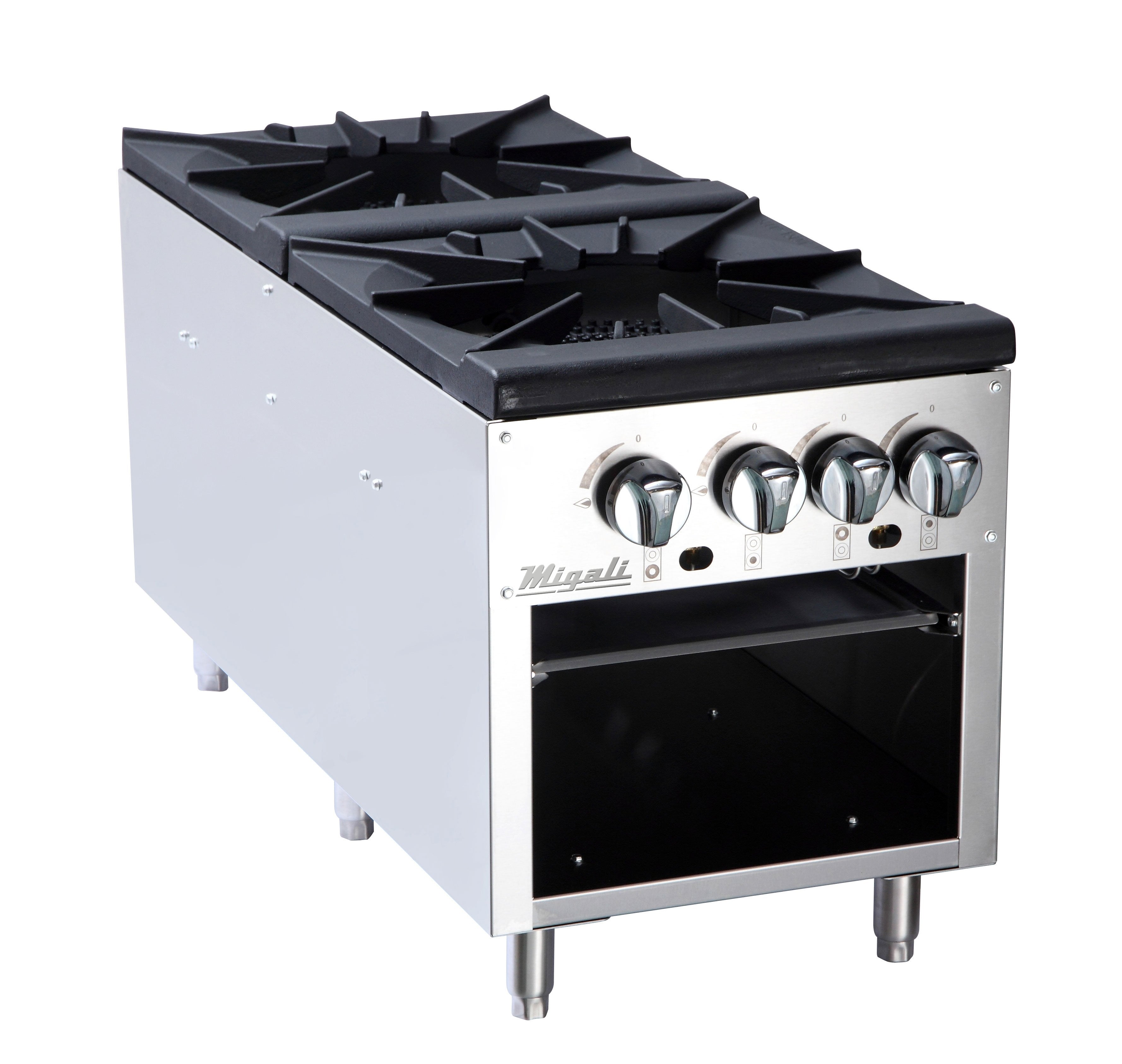 Migali C-SPS-2-18 18" Stock Pot Range 2 Burners