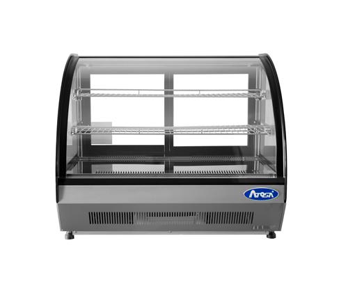 Atosa CRDC-46 Countertop Refrigerated Display Curved, 4.6 Cu.Ft