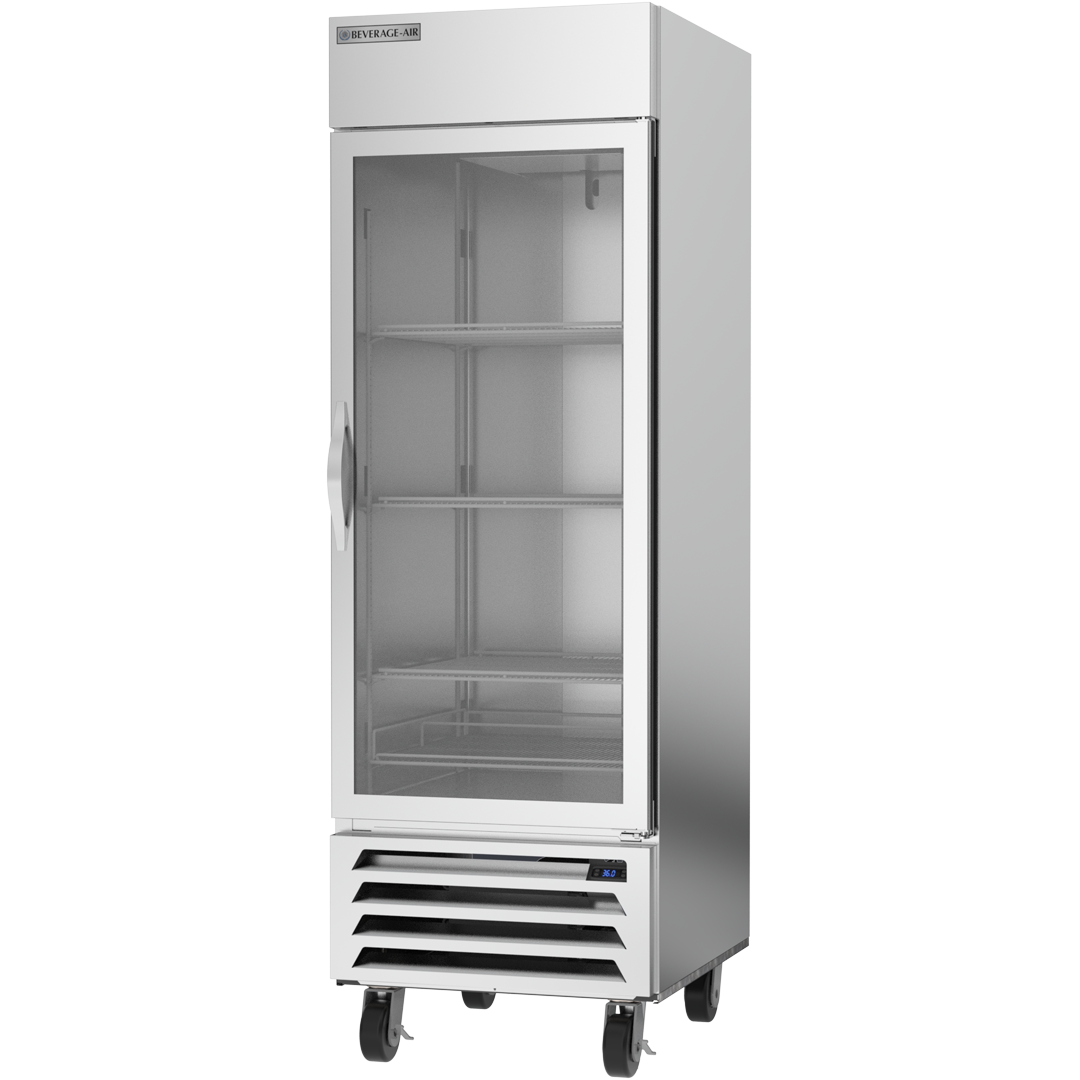 Beverage Air HBR23HC-1-G 1 Glass Door Bottom Mount Refrigerator 27"