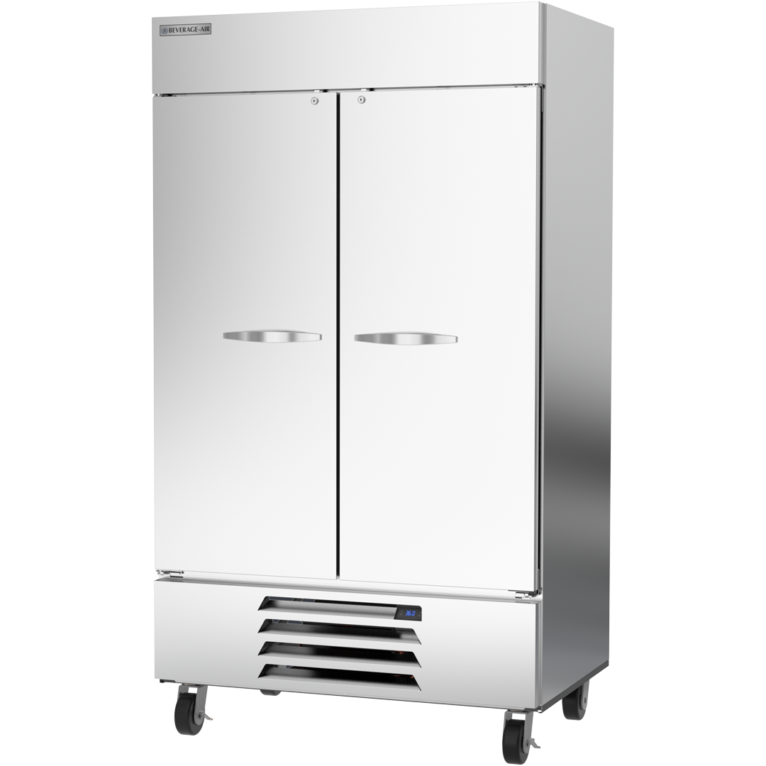 Beverage Air HBR44HC-1 2 Solid Door Bottom Mount Refrigerator 47"