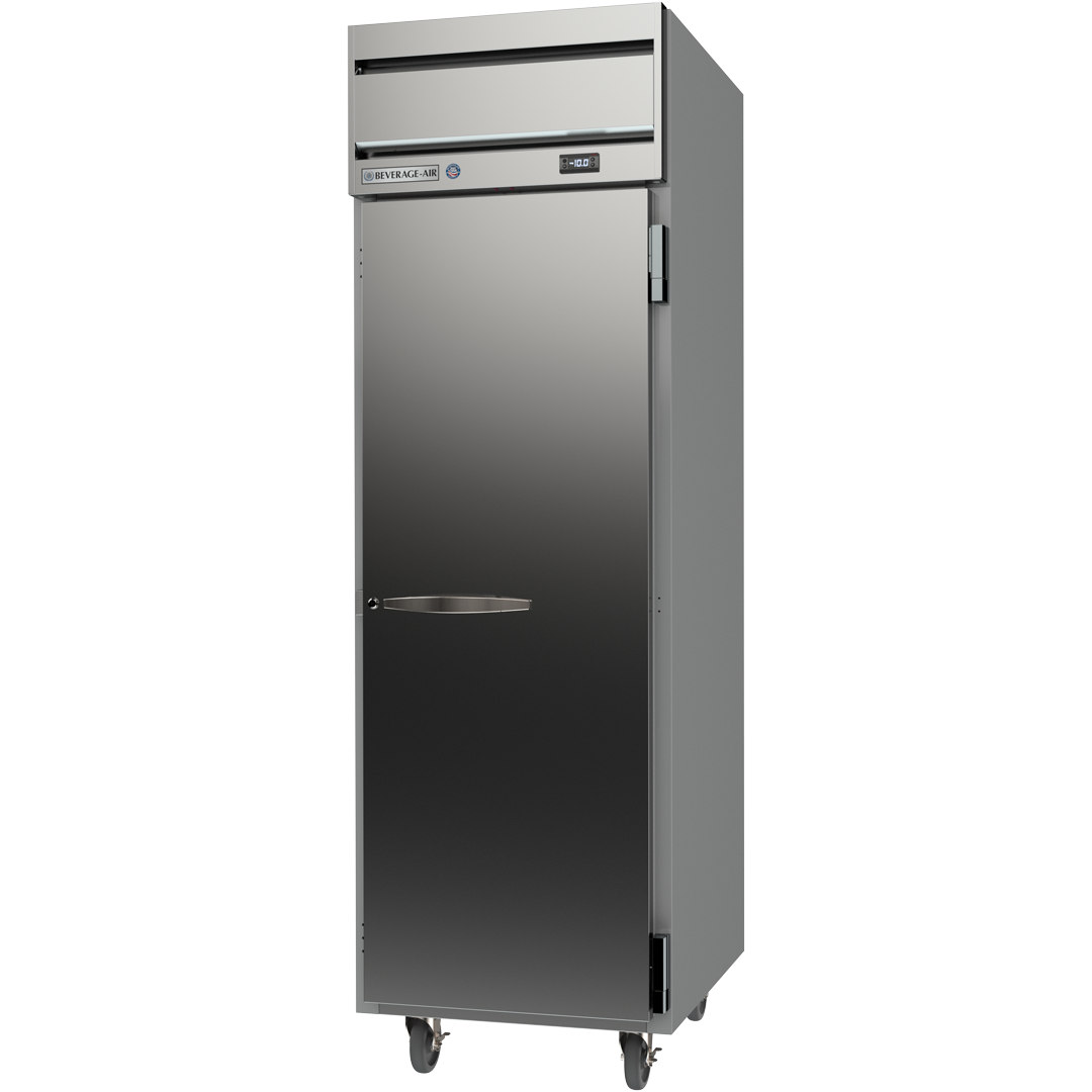 Beverage Air HF1HC-1S 1 Solid Door Top Mount Freezer Stainless Steel Front