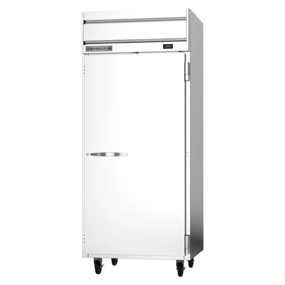 Beverage Air HFP1WHC-1S 1 Solid Door Top Mount Freezer Stainless Steel Front & Sides