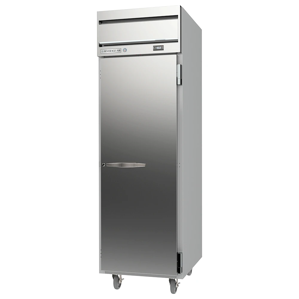 Beverage Air HFS1HC-1S 1 Solid Door Top Mount Freezer Stainless Steel Front & Interior