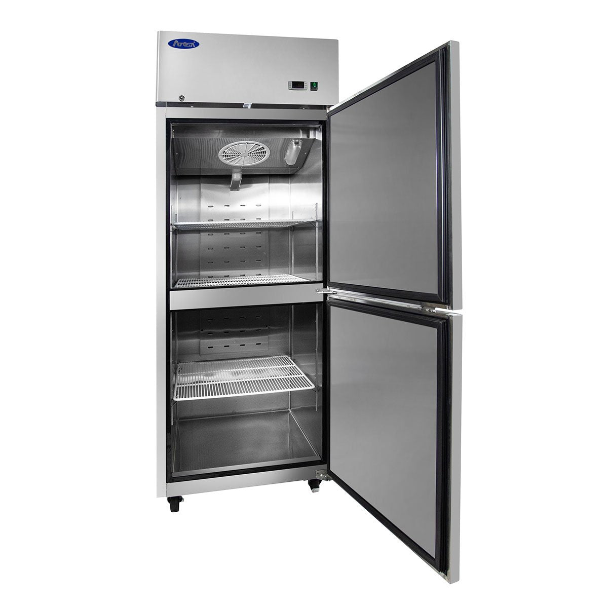 Atosa MBF8007GR Top Mount Two Divided Door Freezer Right Hinged