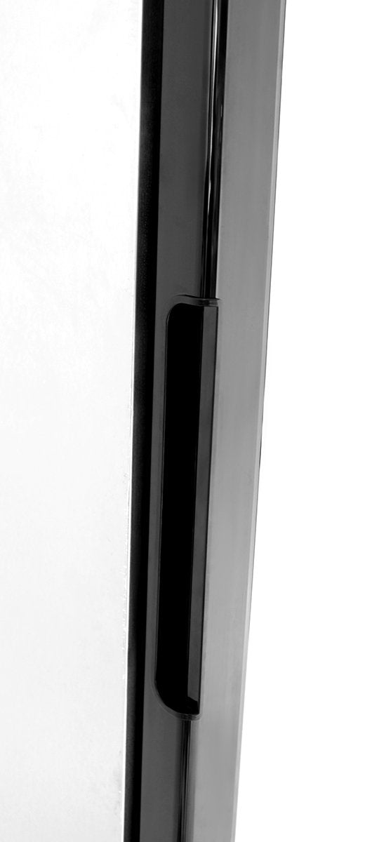 Atosa MCF8726GR Bottom Mount One Glass Door Refrigerator - Black