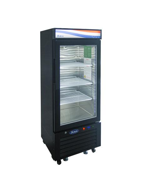 Atosa MCF8726GR Bottom Mount One Glass Door Refrigerator - Black