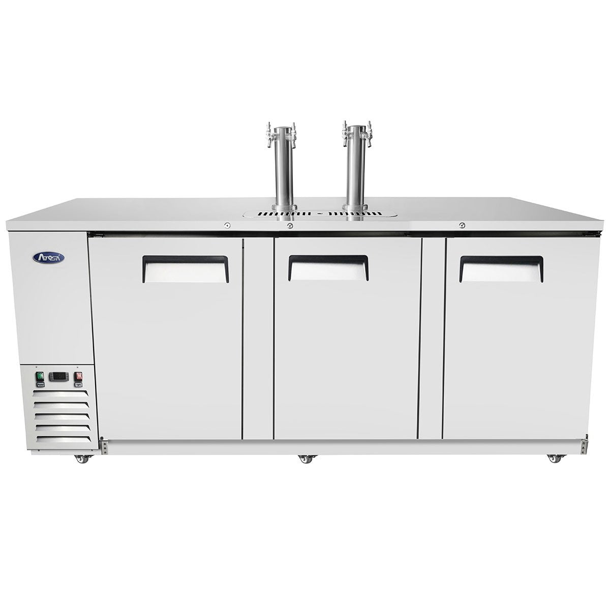 Atosa MKC90GR 90" Keg Cooler-Stainless Steel-with Dual Faucet