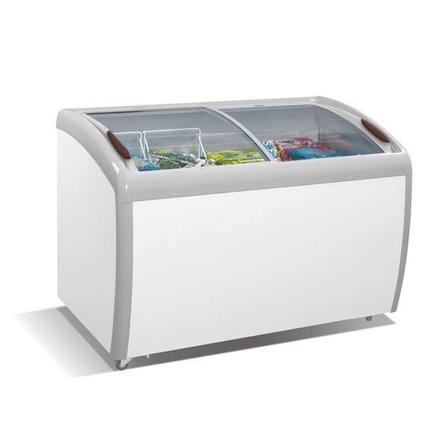 Atosa MMF9112 Angle Curved Top Chest Freezer - 12 Cu.Ft