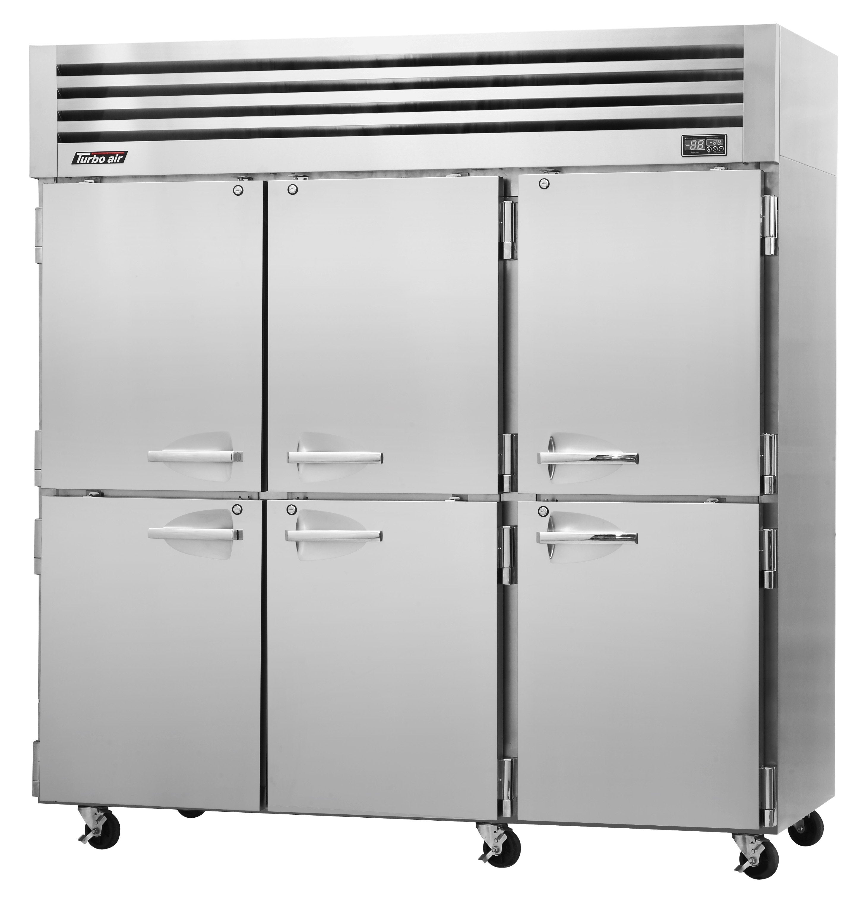 Turbo Air PRO-77-6F-N 6 Solid Half-Doors Top Mount Freezer