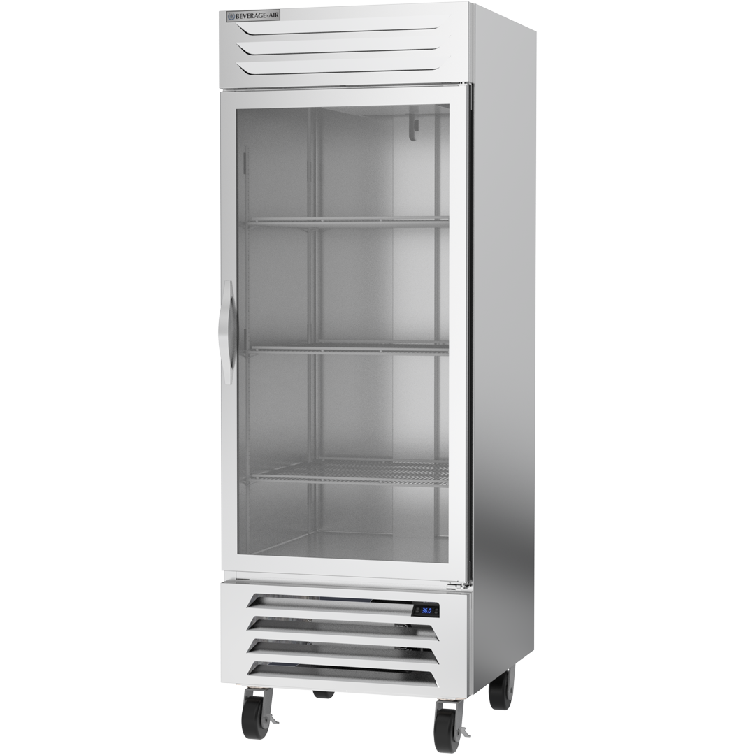 Beverage Air RB27HC-1G 1 Glass Door 30" Bottom Mount Refrigerator