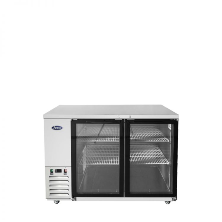 Atosa SBB48GGRAUS1 48" Glass Door Back Bar Cooler, S/S Exterior