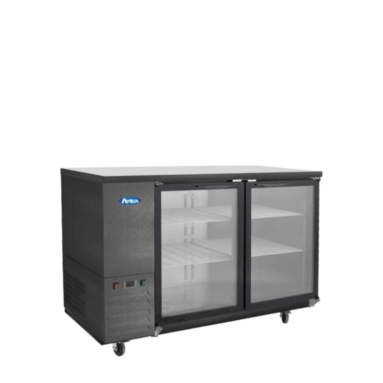 Atosa SBB48GGRAUS2 48" Glass Door Back Bar Cooler,  BlackExterior