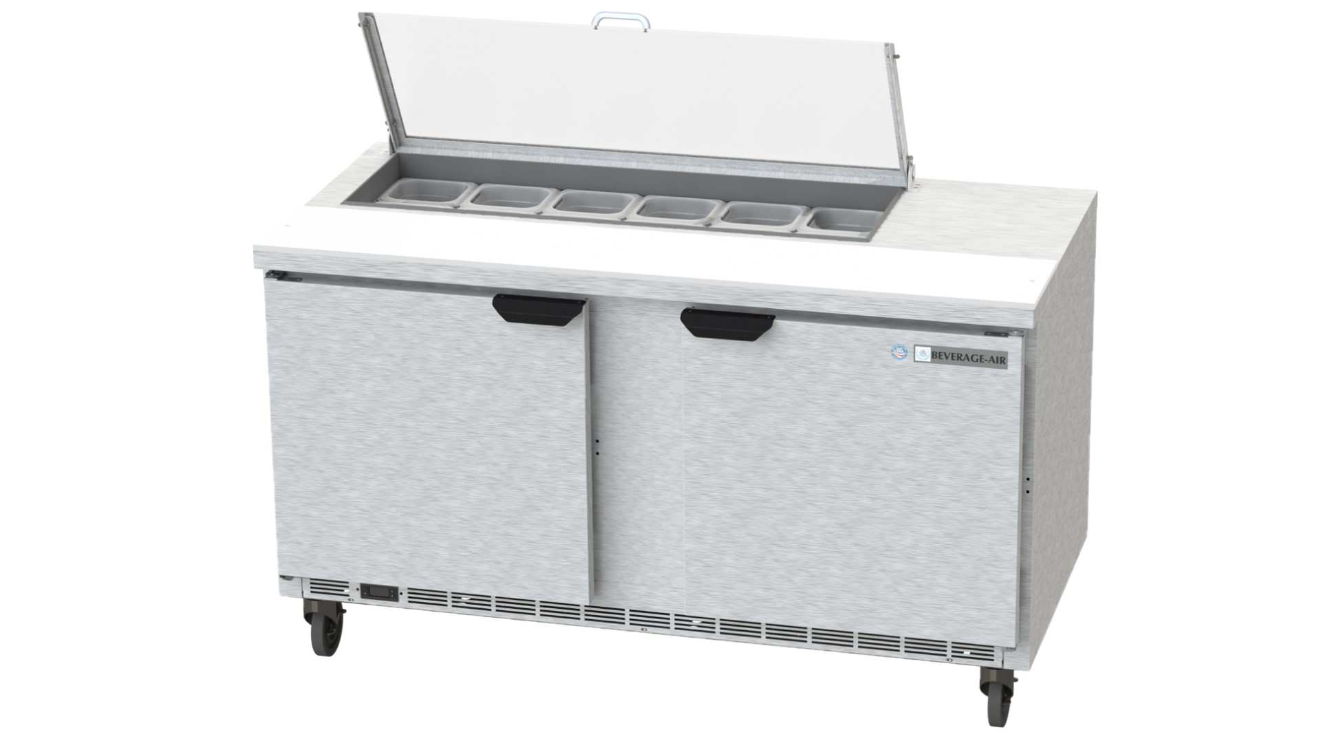 Beverage Air SPE60HC-12M-CL Sandwich/Salad Mega Top Prep Table 60"