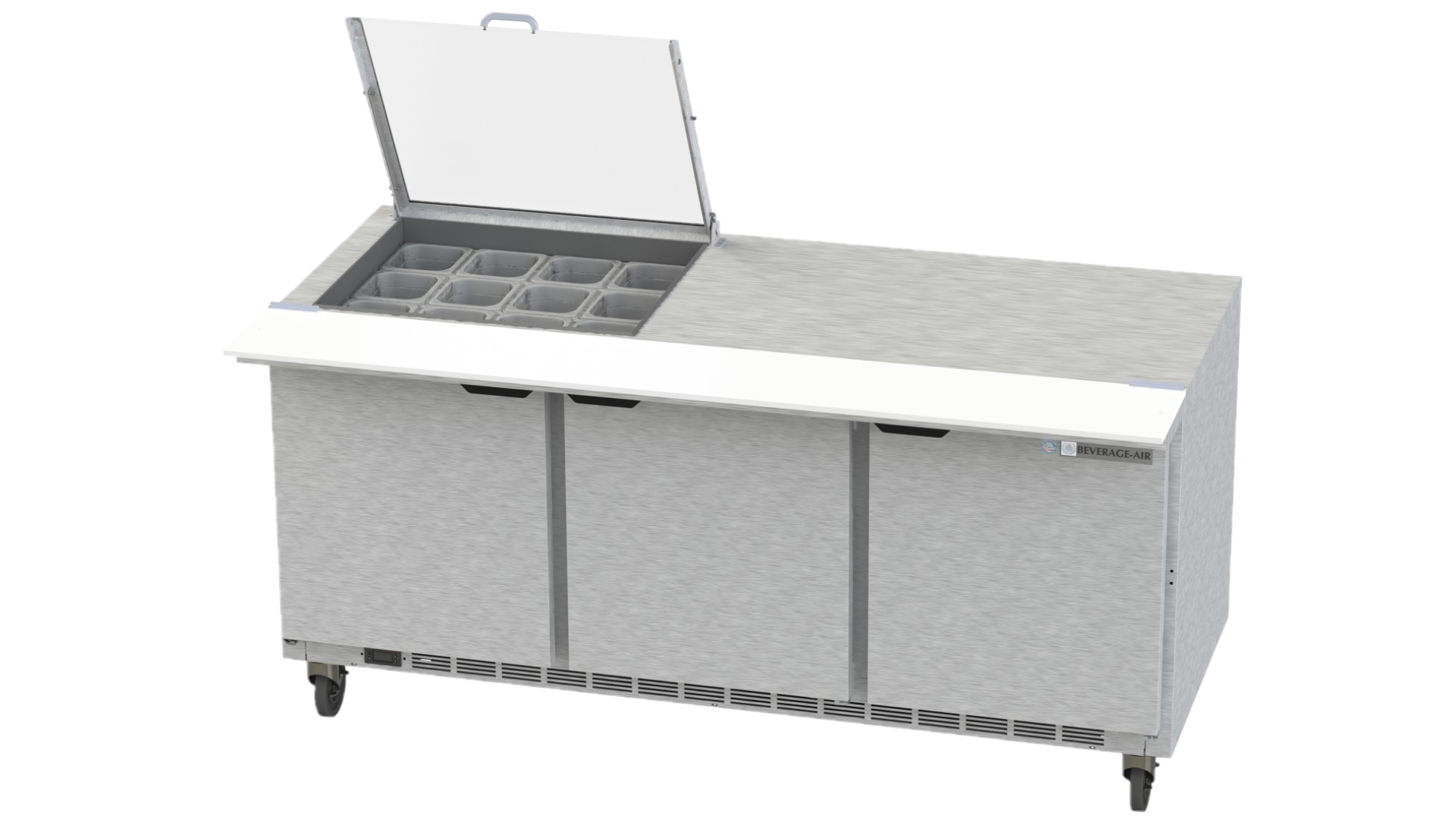 Beverage Air SPE72HC-12M-CL Sandwich/Salad Mega Top Prep Table 72"