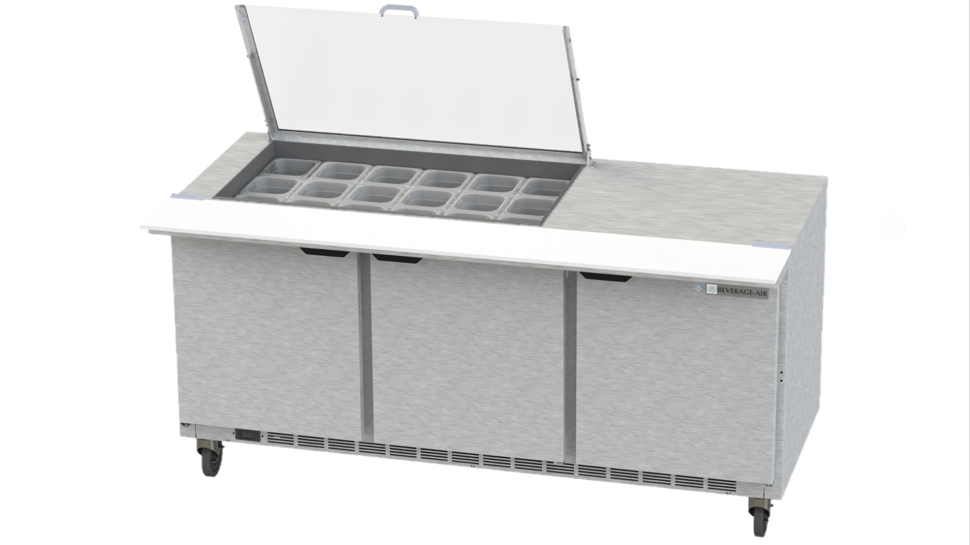 Beverage Air SPE72HC-18M-CL Sandwich/Salad Mega Top Prep Table 72"