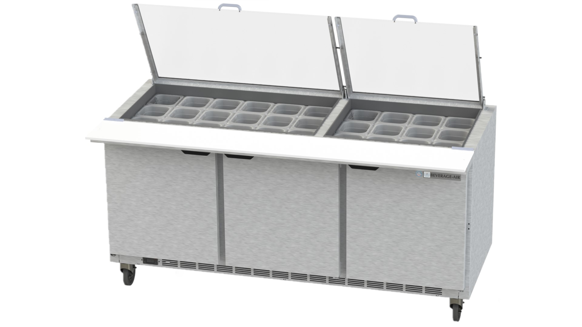 Beverage Air SPE72HC-30M-CL Sandwich/Salad Mega Top Prep Table 72"