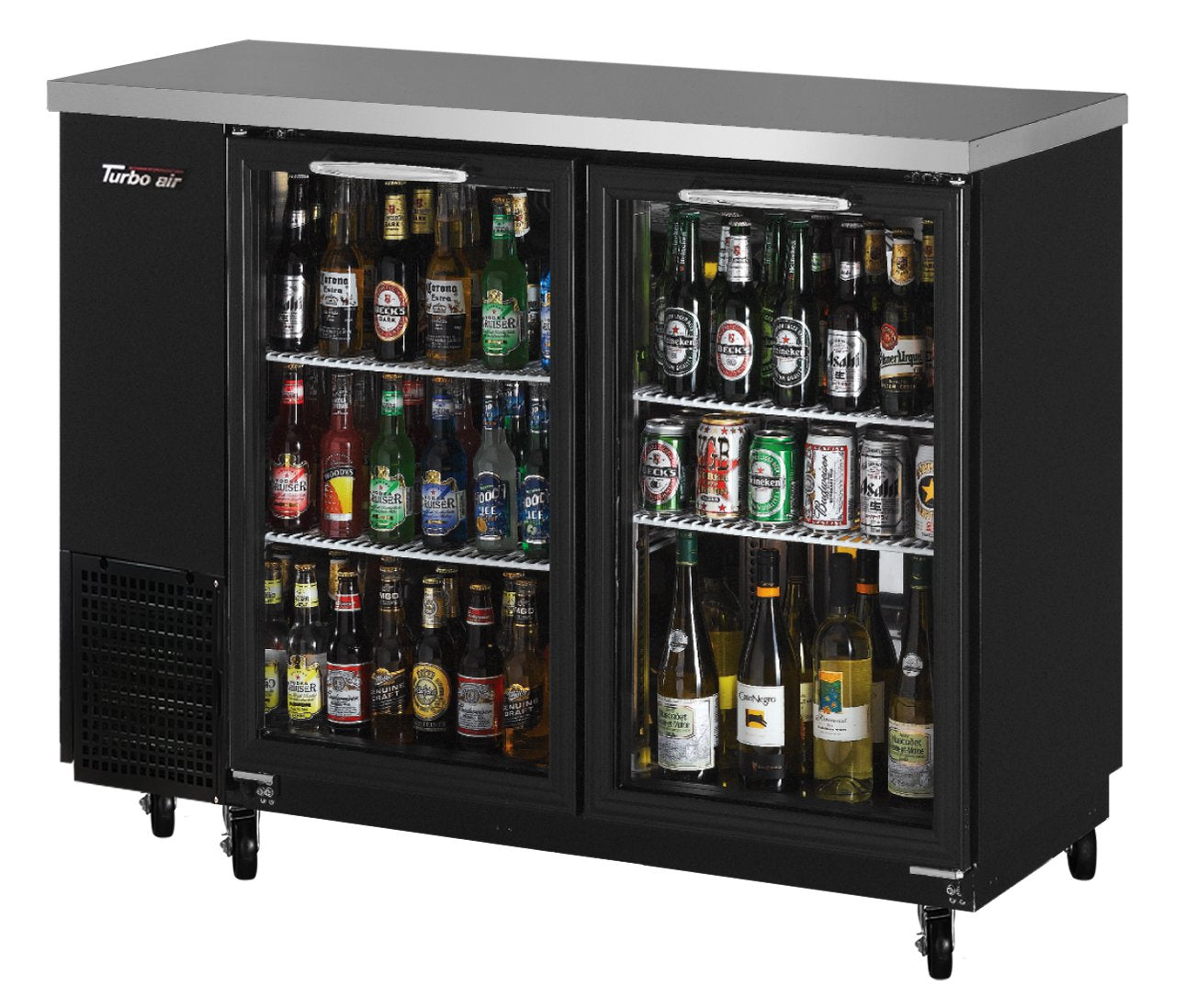 Turbo Air TBB-24-48SGD-N 24.5"D Narrow, 2 Glass Doors