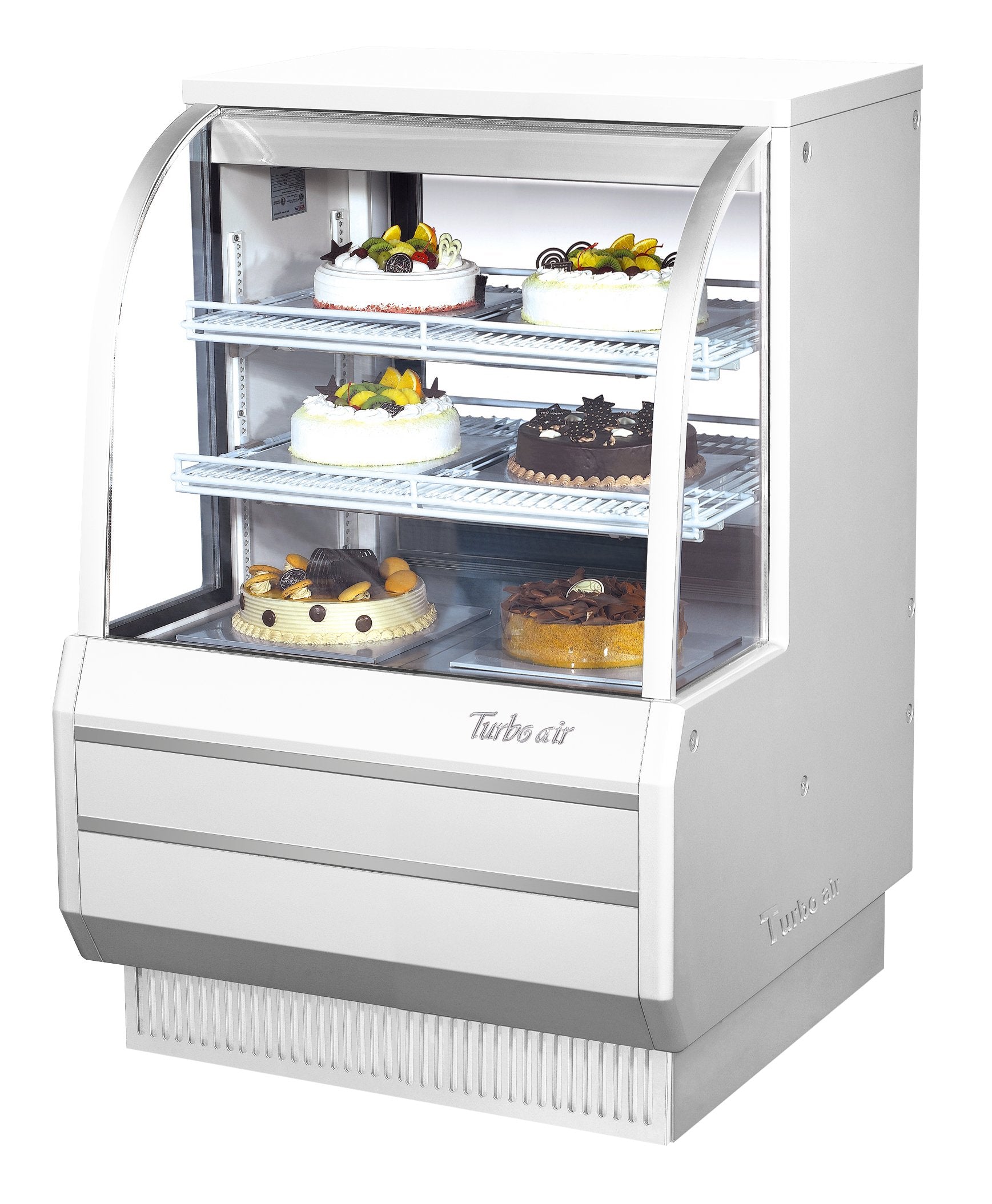 Turbo Air TCGB-36-W-N 3' Bakery Case-Refrigerated - White