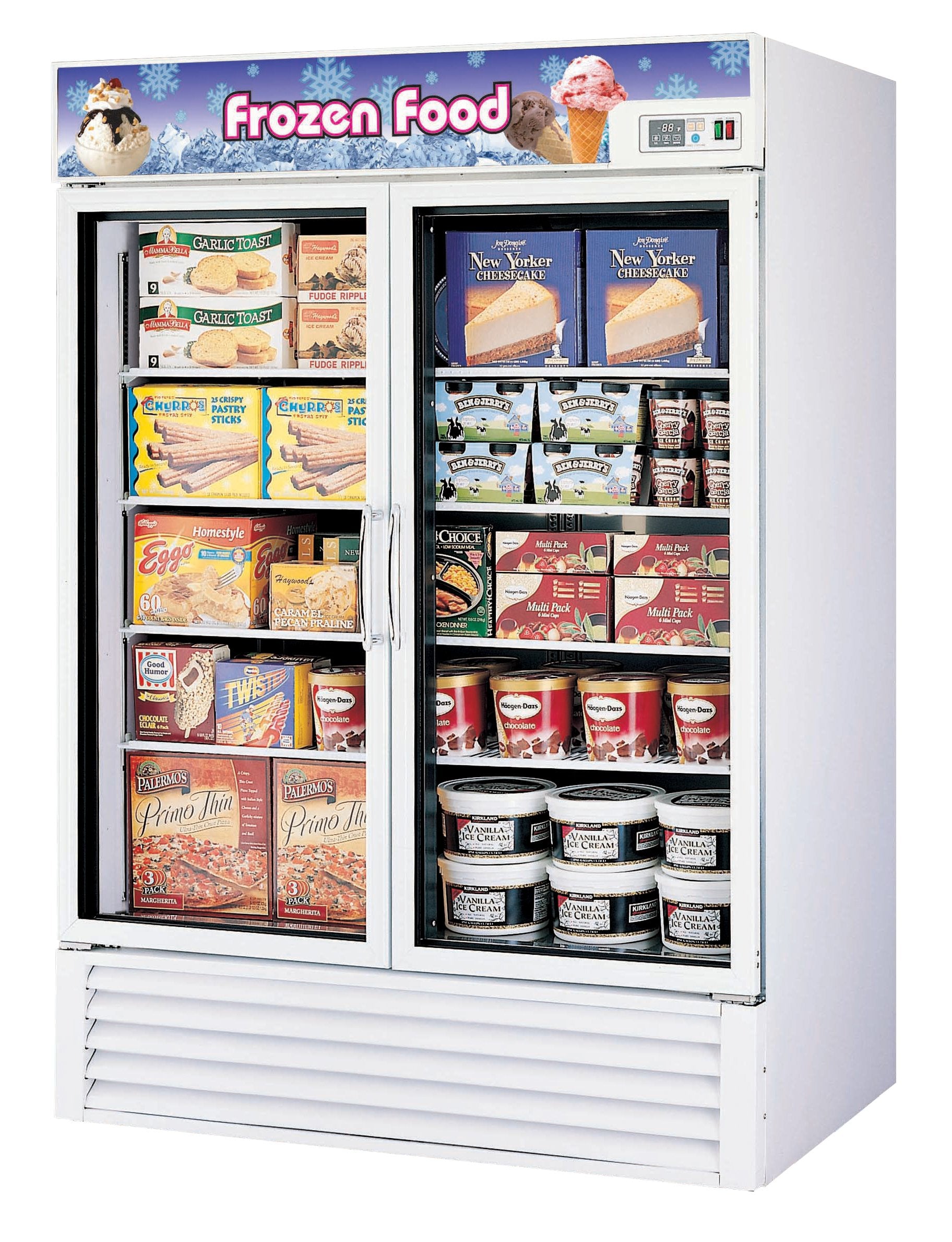 Turbo Air TGF-49F-N 2 Doors Swing Glass Merchandiser, White Cabinet