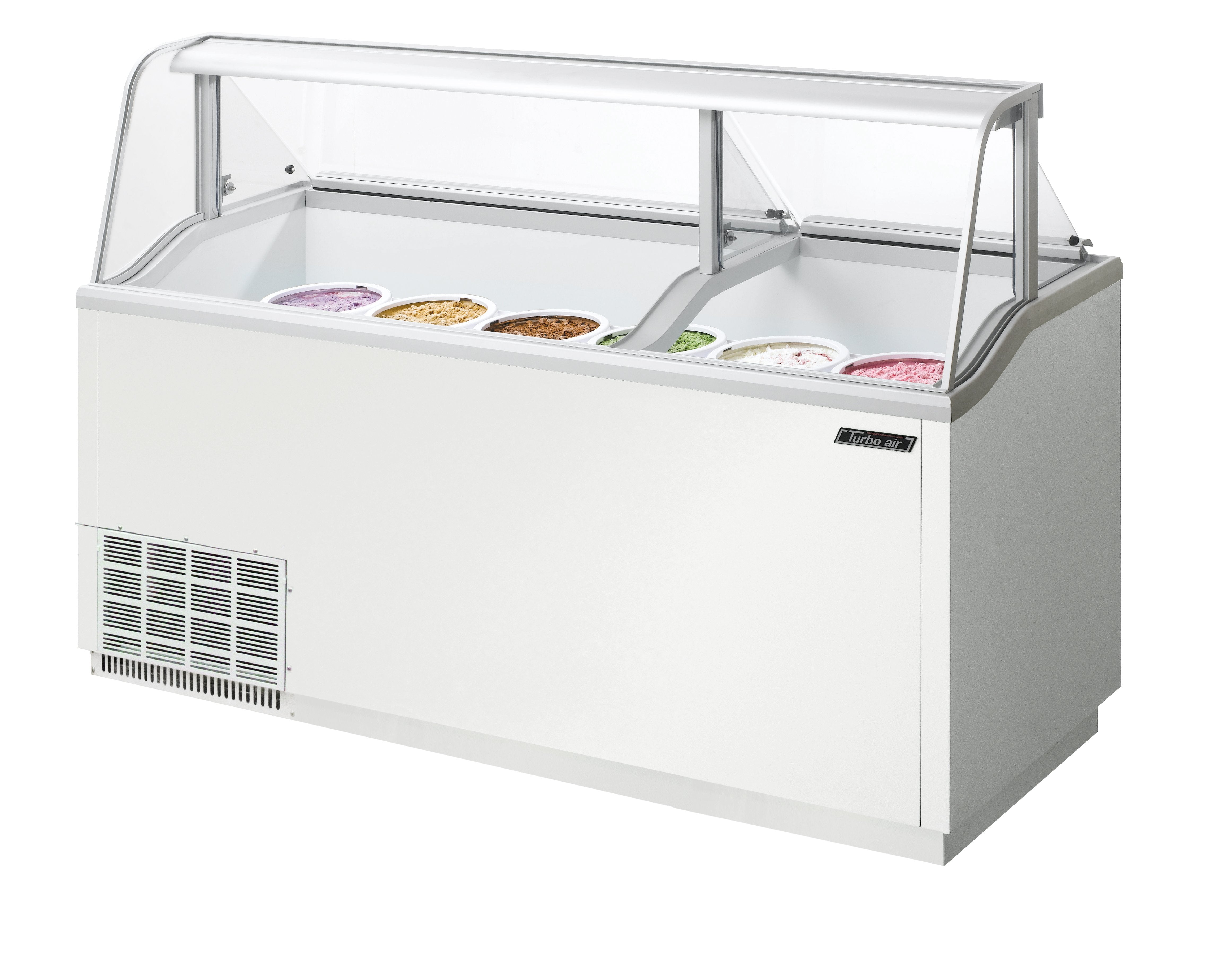 Turbo Air TIDC-70W-N 68" W  Dipping Cabinet, White