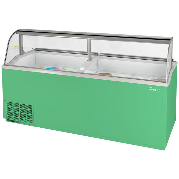 Turbo Air TIDC-91G-N 89" W  Dipping Cabinet, Green