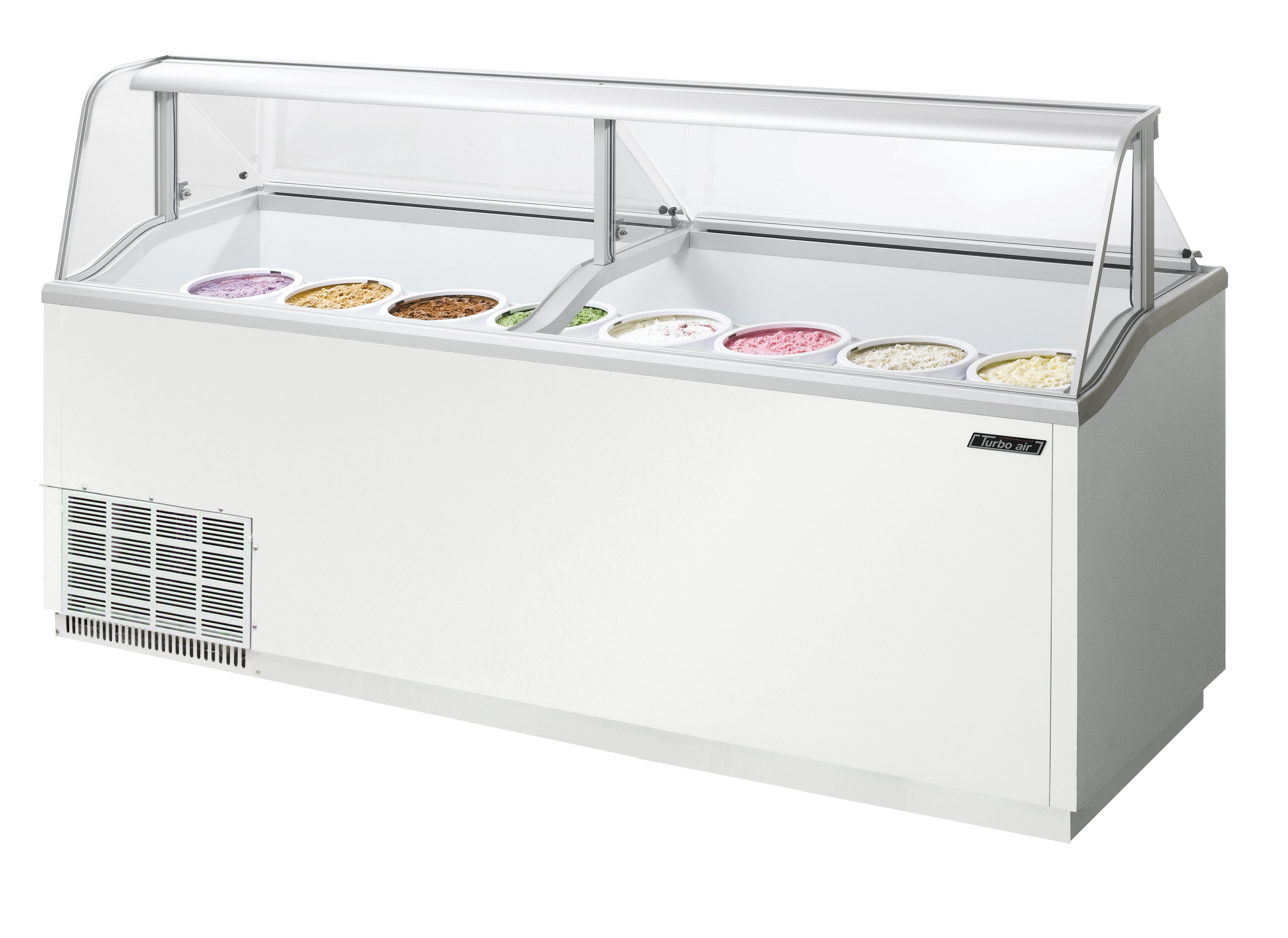 Turbo Air TIDC-91W-N 89" W Dipping Cabinet, White