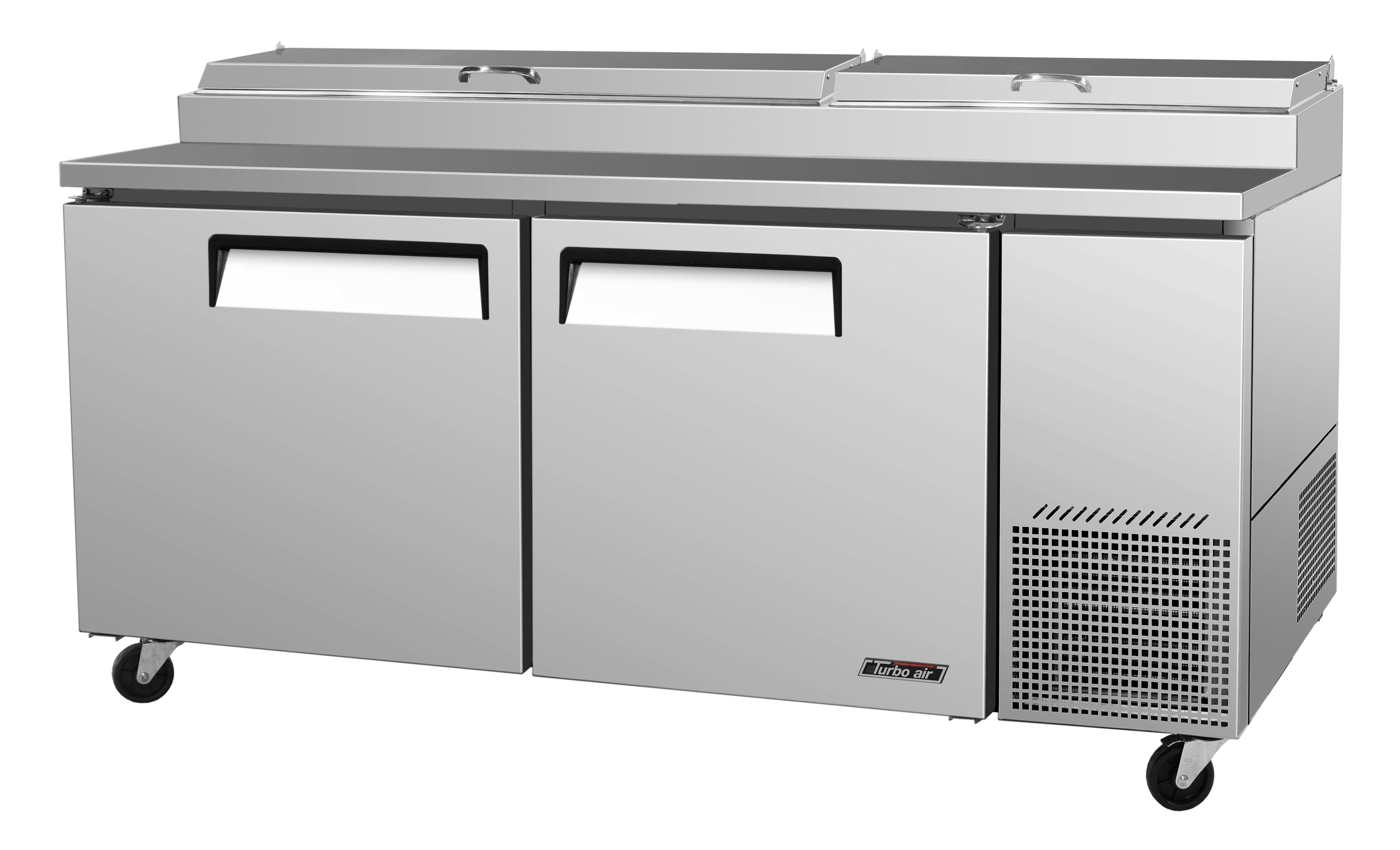 Turbo Air TPR-67SD-N 2 Solid Doors Pizza Prep.Table