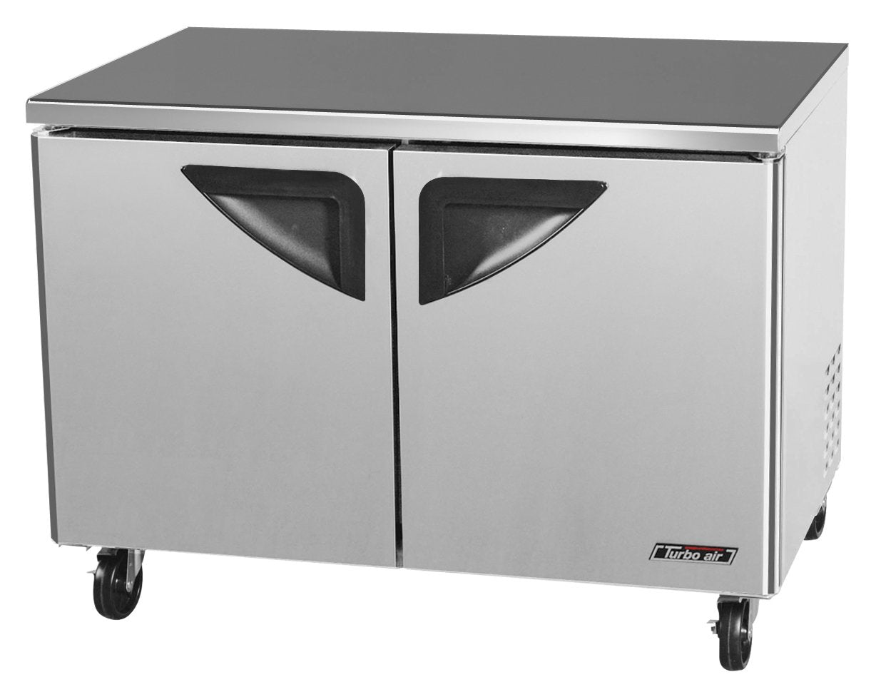 Turbo Air TUR-48SD-N 2 Solid Doors Undercounter Refrigerator