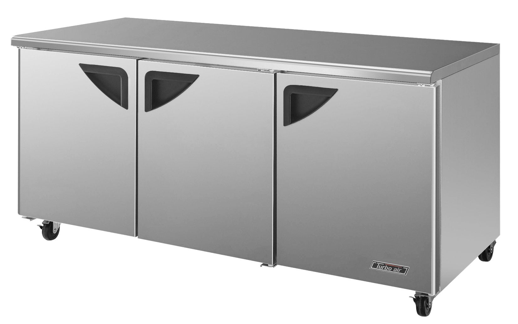Turbo Air TUR-72SD-N 3 Solid Doors Undercounter Refrigerator
