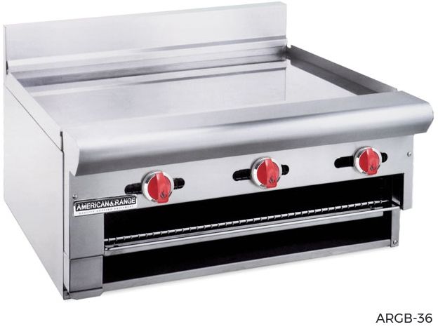 American Range ARGB-36 Countertop Raised 60,000 BTU Griddle/Broiler, 36 in.