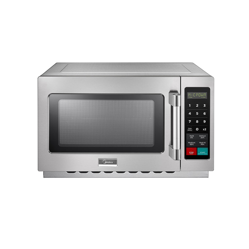 MIDEA 1034N1A 1.2 Cu. Ft. 1000W Push Button Medium Duty Commercial Microwave