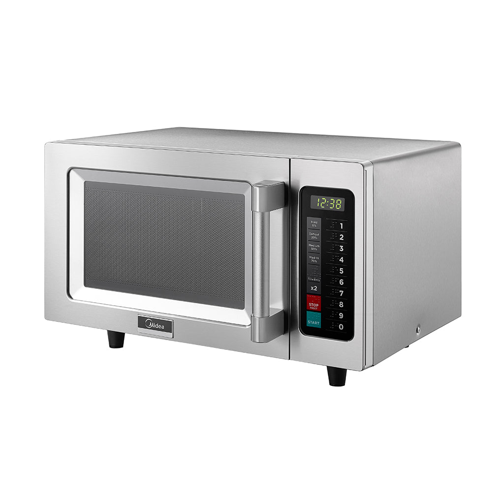 MIDEA 1025F1A 0.9 Cu Ft. 1000W Push Button Light Duty Commercial Microwave