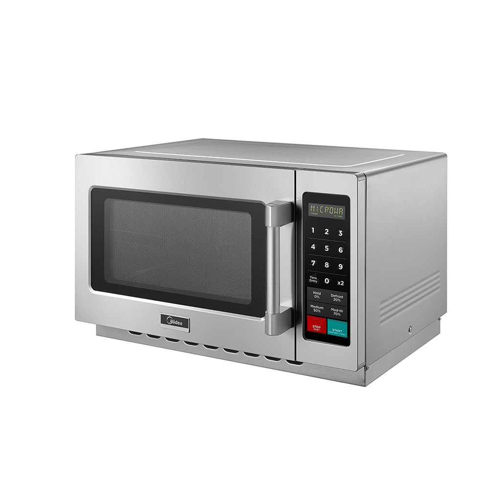 MIDEA 1034N1A 1.2 Cu. Ft. 1000W Push Button Medium Duty Commercial Microwave