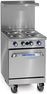 Imperial IR-4-E 24" 4 Round Plate Electric Range with Standard Oven